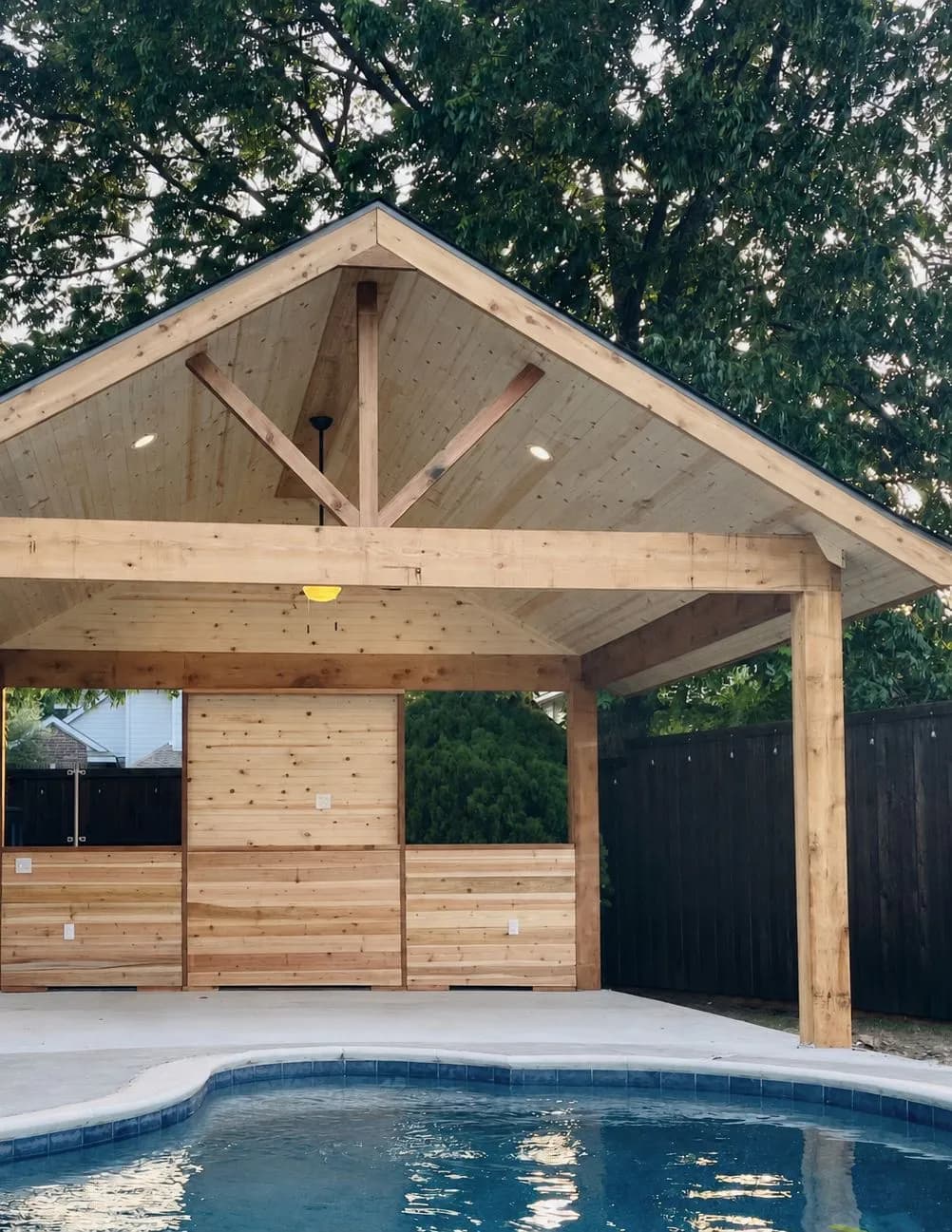 Gable Patio Cover with Tongue & Groove Ceiling — patio covers in Highland Park, Texas